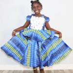 Beautiful Ankara Layered Gown