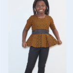 Beautiful Ankara Top with flare