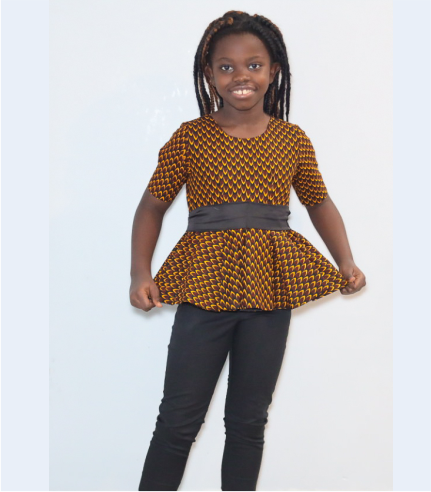 Beautiful Ankara Top with flare