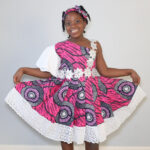 Beautiful Ankara Pleated Gown