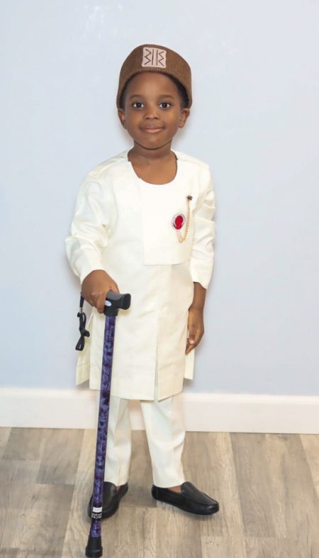 Long-Sleeve African Boy Dress