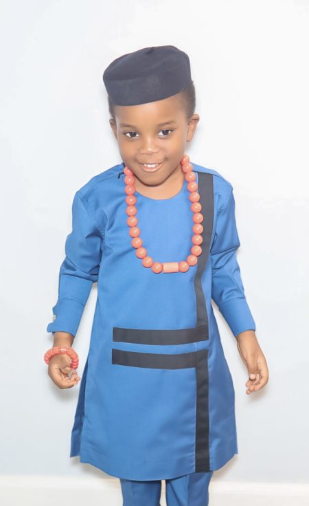 Long-Sleeve African Boy Dress