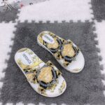 White Versace Slippers